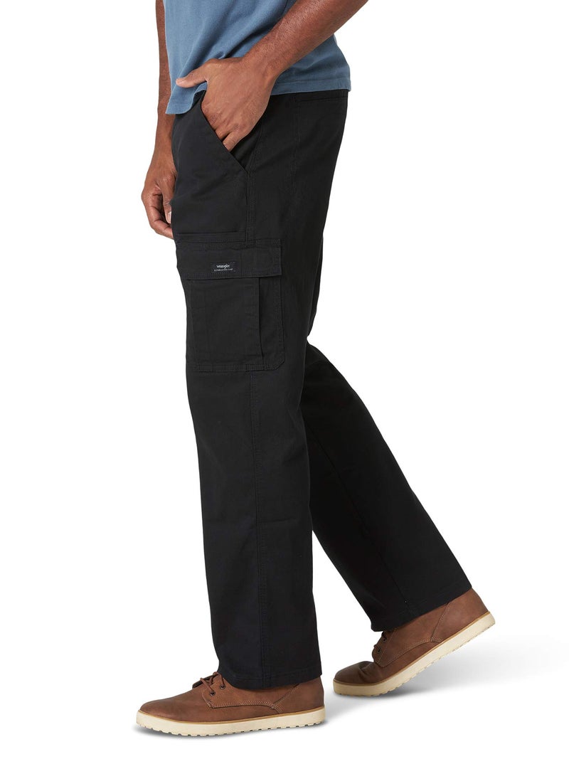 Wrangler Authentics بنطلون كارجو كاجوال مريح للرجال من رانجلر، أسود، 38W x 30L أمريكي - Image 4
