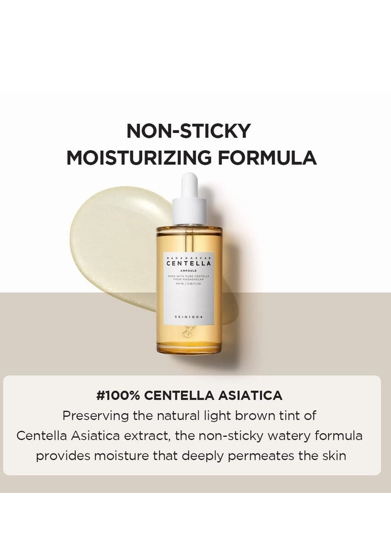skin1004 - Madagascar Centella Ampoule, 100ml; Soothing and Hydrating Ampoule with Centella Asiatica Extract; Calming Serum for Sensitive Skin; Lightweight and Fast-Absorbing Formula - Image 1
