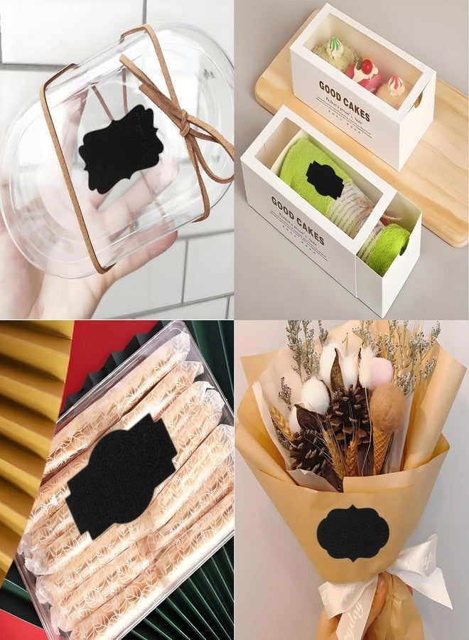 Septe 300Pcs 3 Styles Label Stickers for Jars, Self-Adhesive Labels for Jars, Bottles, Food,Present(Black) - Image 5