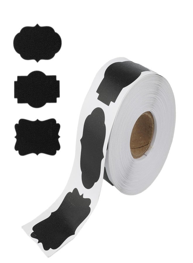Septe 300Pcs 3 Styles Label Stickers for Jars, Self-Adhesive Labels for Jars, Bottles, Food,Present(Black) - Image 1