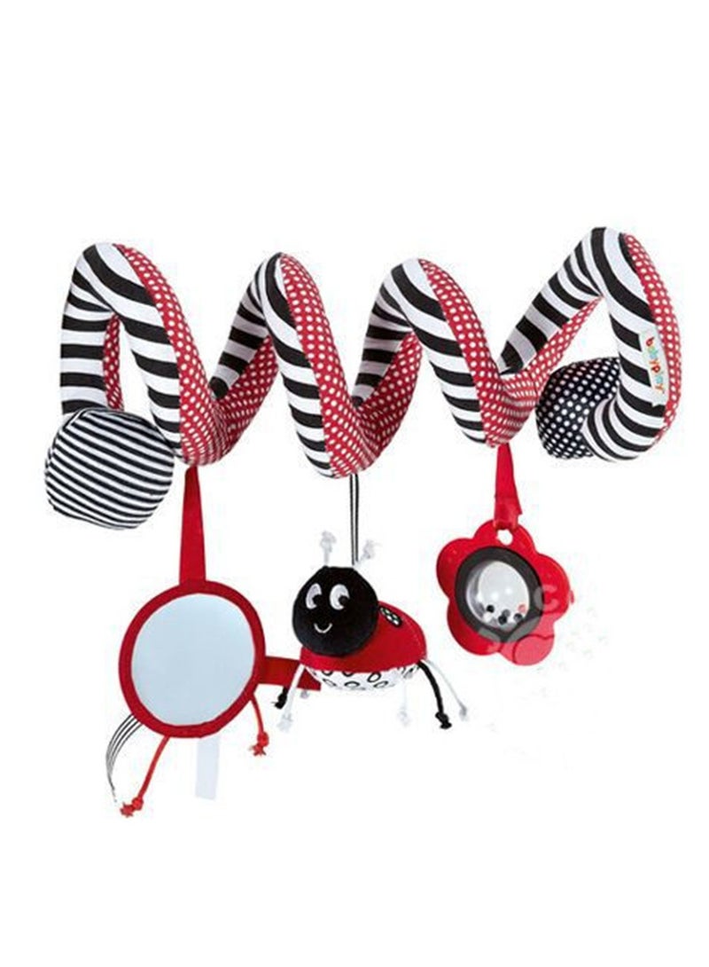 Baby Spiral Activity Stroller Car Seat Cot Babyplay Travel Toy (Bee) - Image 1