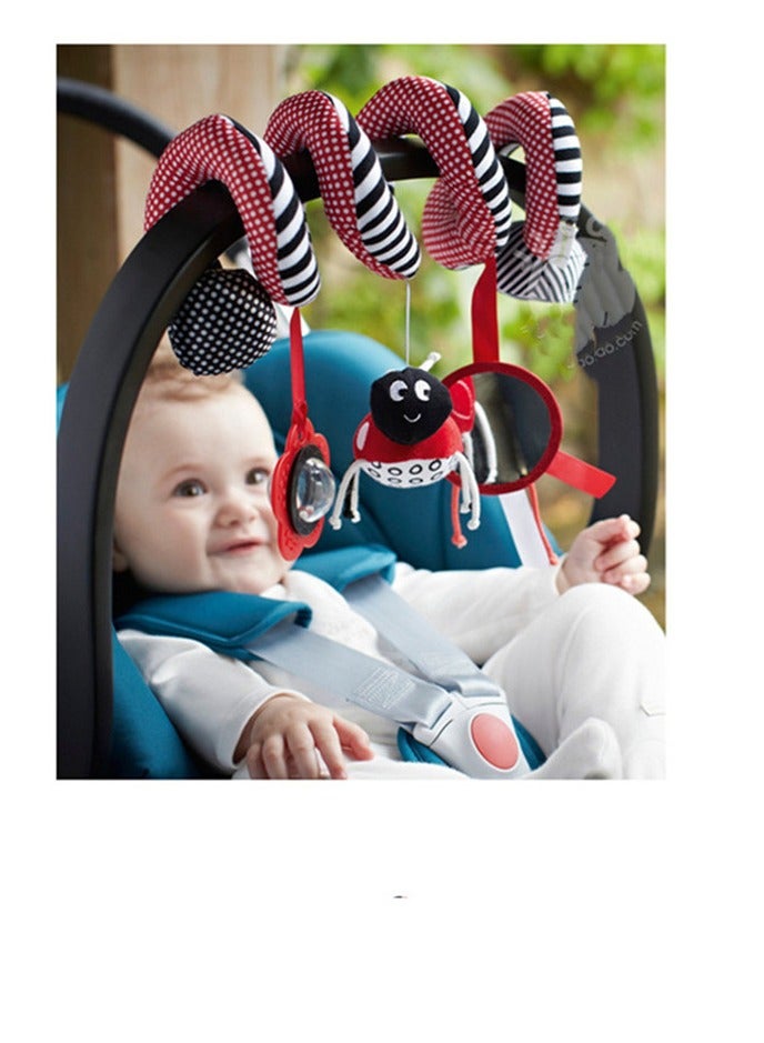 Baby Spiral Activity Stroller Car Seat Cot Babyplay Travel Toy (Bee) - Image 4