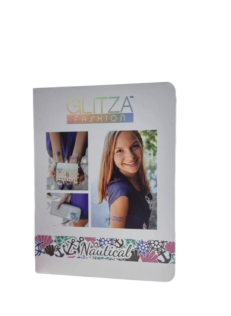 Glitza Fashion Deluxe Nautical 7840 Temporary Tattoos - Image 1