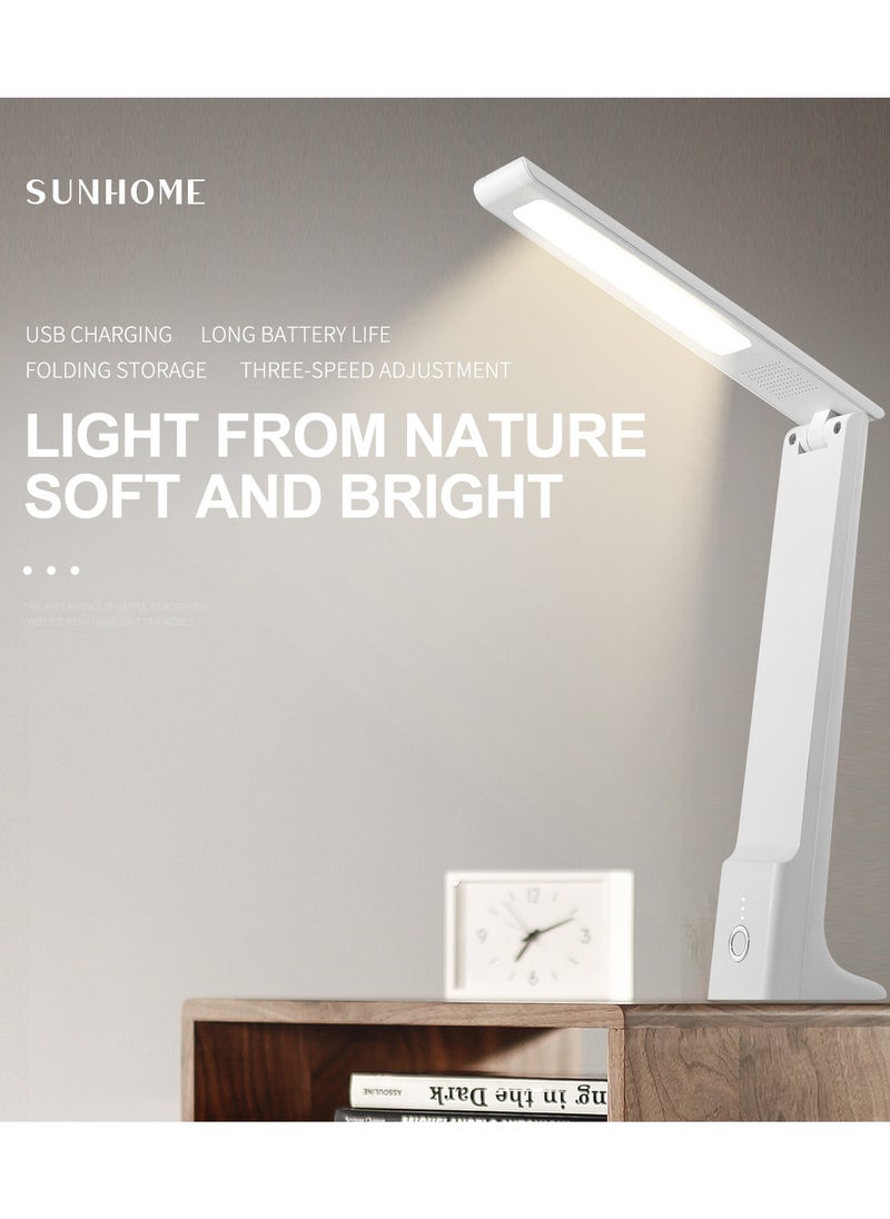 Sunhome SUNHOME Foldable Rechargeable LED Desk Lamp White  - Image 2