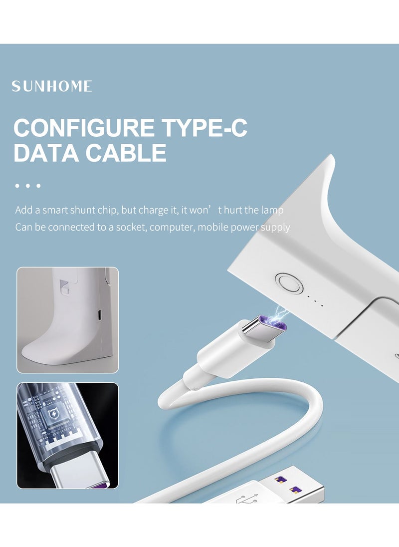 Sunhome SUNHOME Foldable Rechargeable LED Desk Lamp White  - Image 3