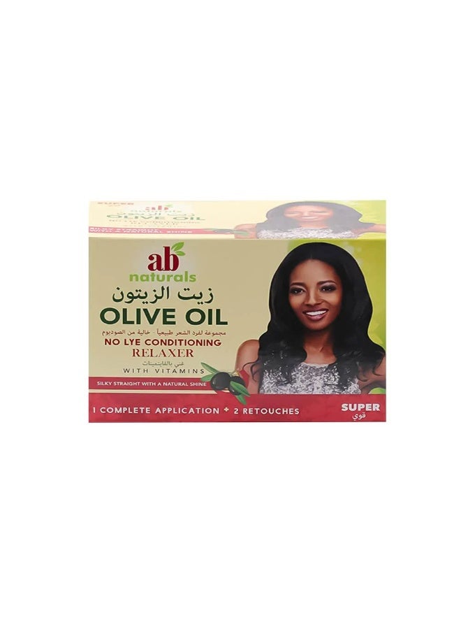 Ab Naturals A natural hair straightening kit with olive oil, sodium-free - Strong