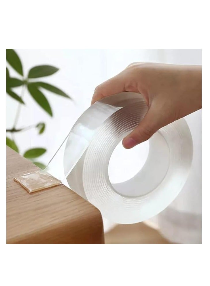 Fantastick Double Sided Washable Nano Tape 2mmx3cmx3m Size Clear Pack Of 3  - Image 3