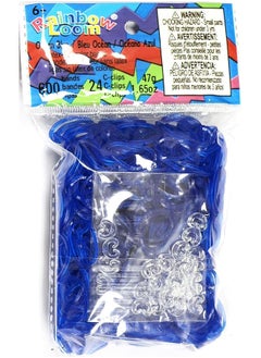 Rainbow Loom Rainbow Loom Ocean Blue Jelly Rubber Bands Refill + C-Clips  - Image 1