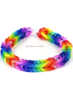 Rainbow Loom Rainbow Loom Ocean Blue Jelly Rubber Bands Refill + C-Clips  - Image 2