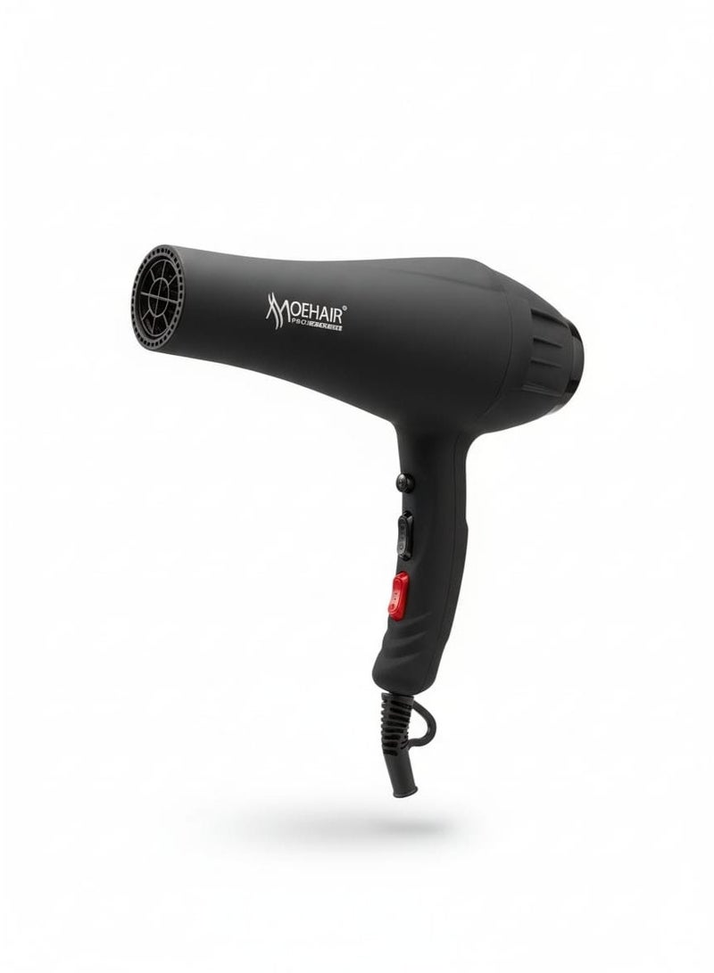 MoeHair Professional Hair Dryer  8800W with Ionic & Keratin Protection, MO-7012 Hot & Cold Air, Fast Drying and Frizz Control Blow Dryer for All Hair Types , Lightweight Design for Home & Salon Use - Image 1