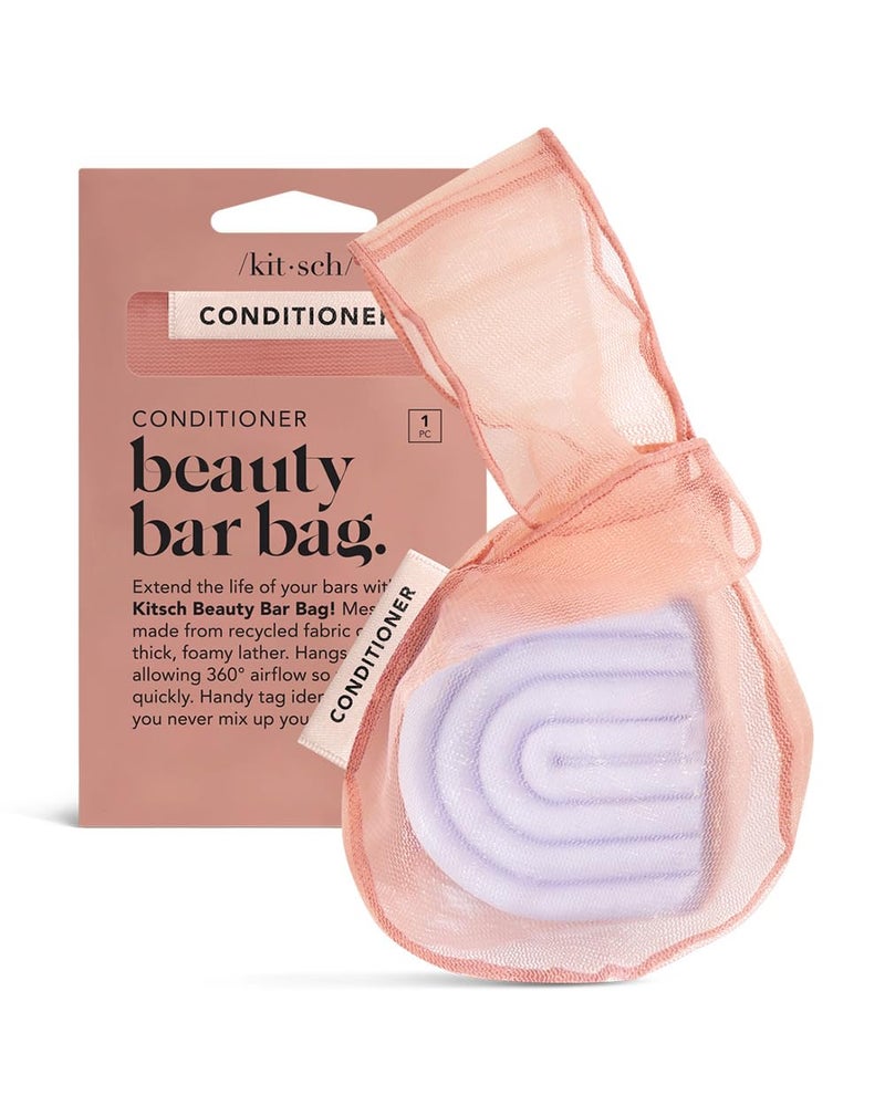 Kitsch Kitsch Bar Soap Saver Bag  Recycled Mesh Beauty Bar Pouch for Body Wash Conditioner  Shampoo Bars Holder to Preserve Soap EcoFriendly Patented Bag  Terracotta