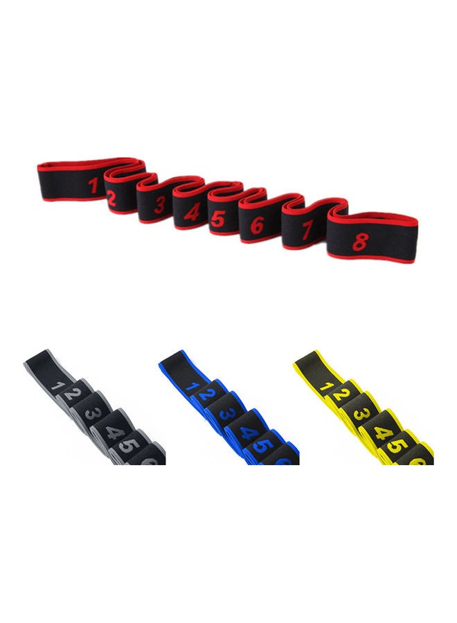 اسم المحتوى ناريلا Gym Dance Stretching Band Yoga Pose Correct Exercise Resistance Elastic Strap 20x10x20cm - Image 4