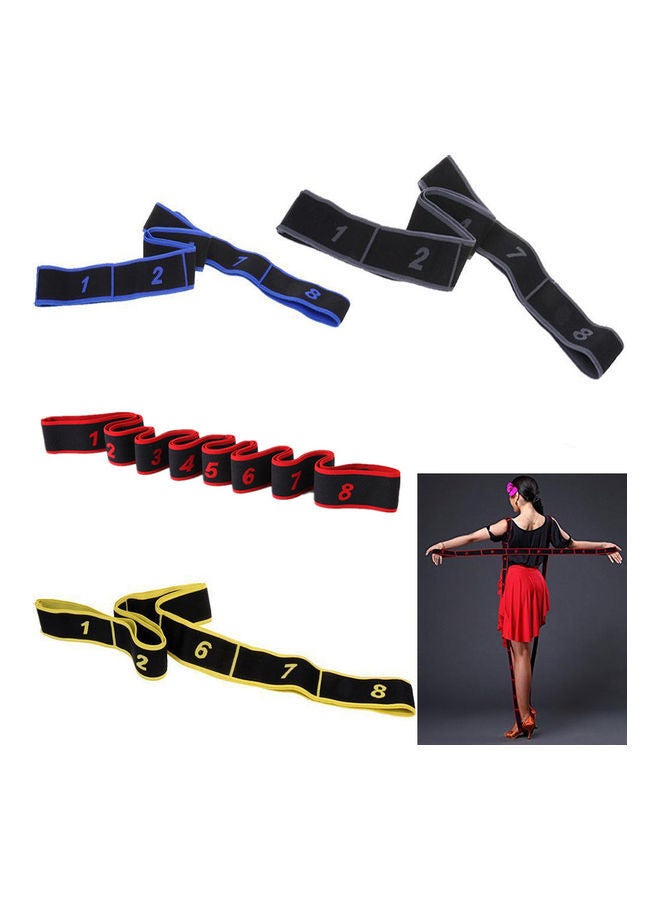 اسم المحتوى ناريلا Gym Dance Stretching Band Yoga Pose Correct Exercise Resistance Elastic Strap 20x10x20cm - Image 2
