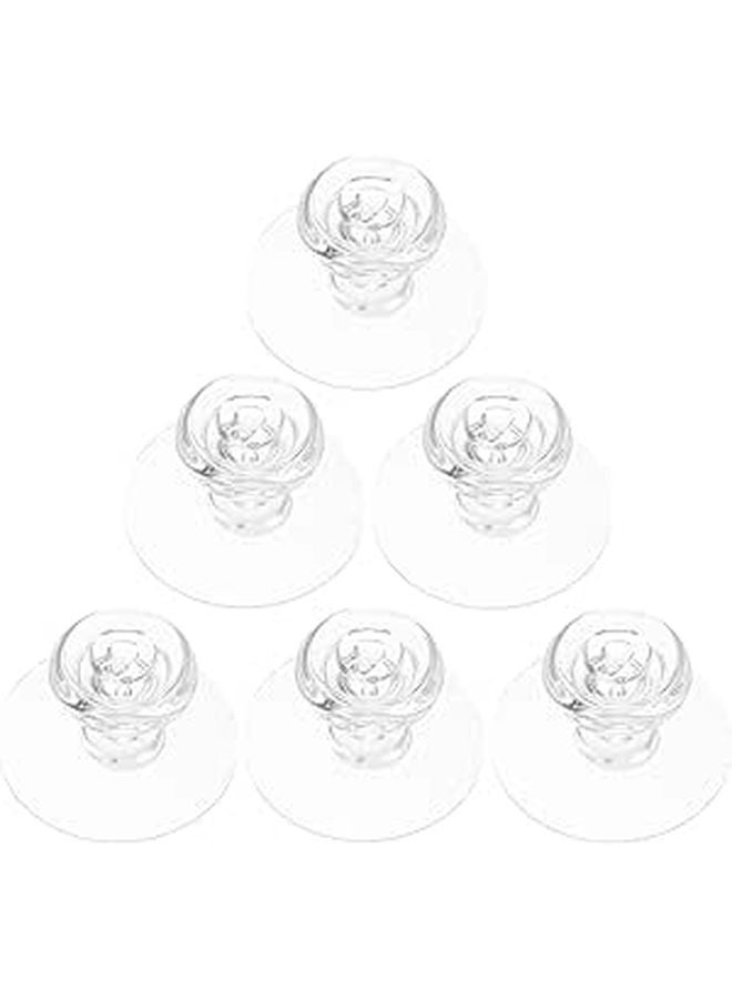 6 قطع خطافات ثقيلة ذاتية اللصق لا تحتاج إلى حفر، علاقات حائط قابلة للإزالة لتخزين المناشف والمعاطف - Image 1
