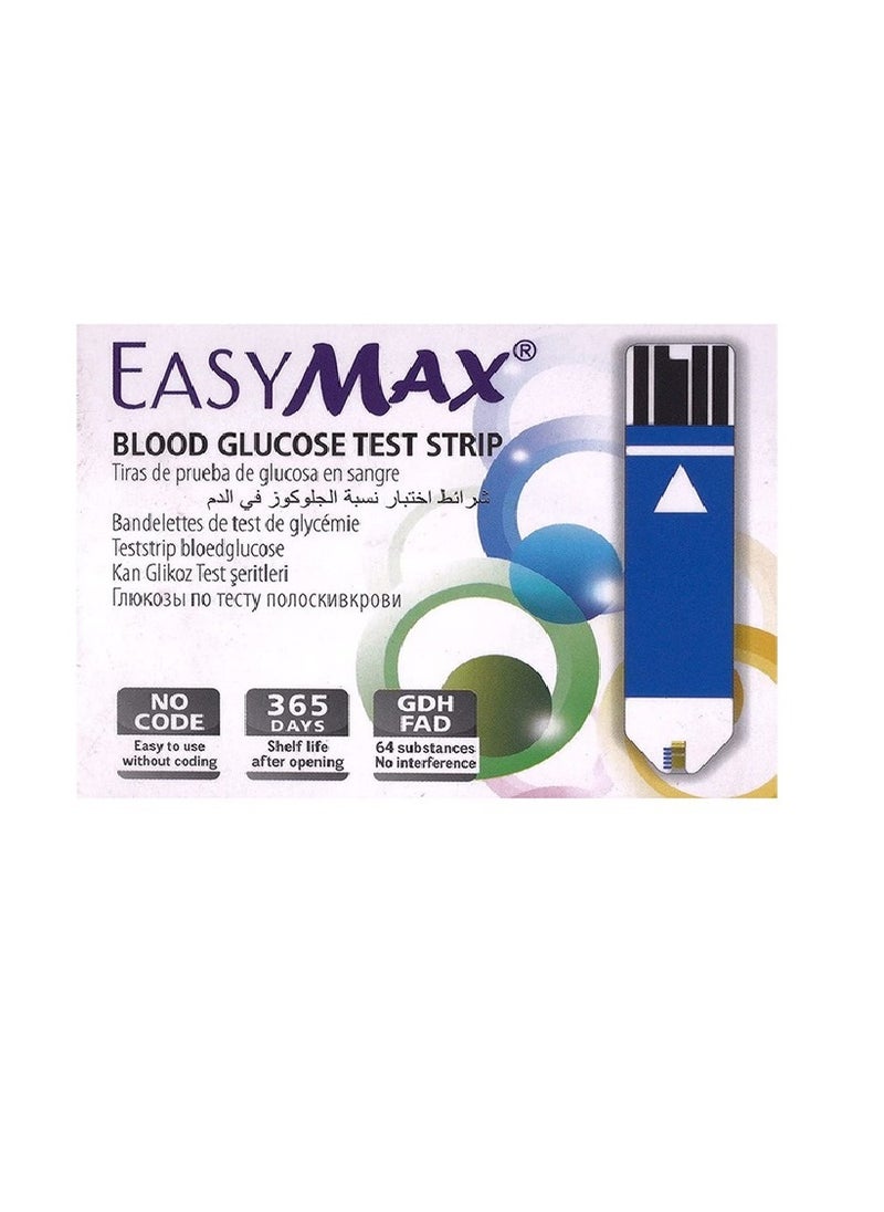 Easy Max Blood Glucose Test Strips 