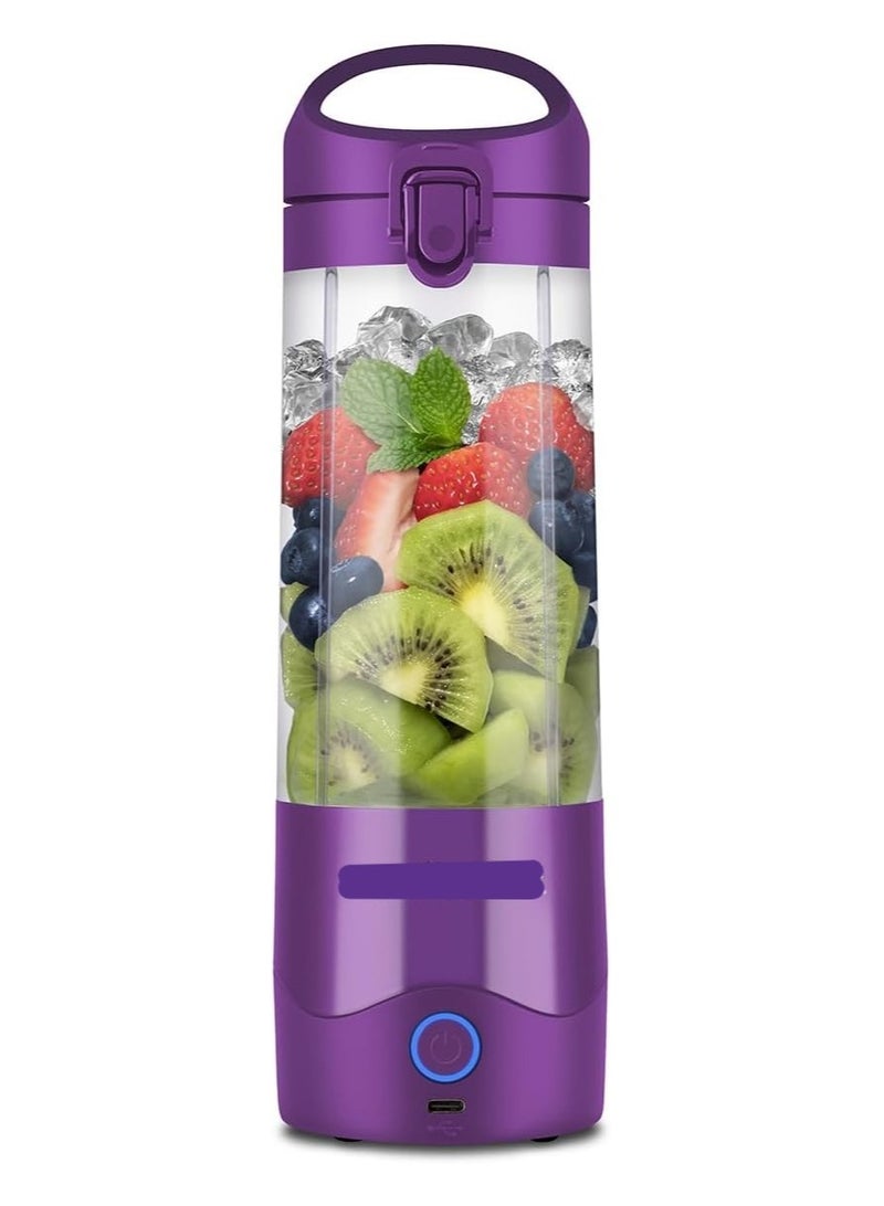 Portable Smoothie Blender – Prepare your smoothie anytime, anywhere. Charge it once, use it more than 15 times! Perfect for smoothies, protein shakes, and frozen juices.  - Image 5