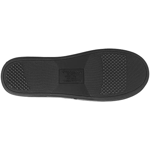 isotoner Men's Indoor/Outdoor Microsuede Moccasin Slippers with Memory Foam Comfort, Dark Chocolate, 9.5-10.5 - Image 4