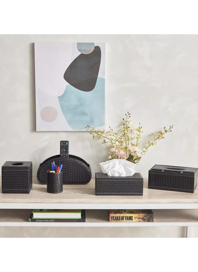 Home Box HBSO Nordic Leather Remote Holder - 30x10x15 cm  - Image 5