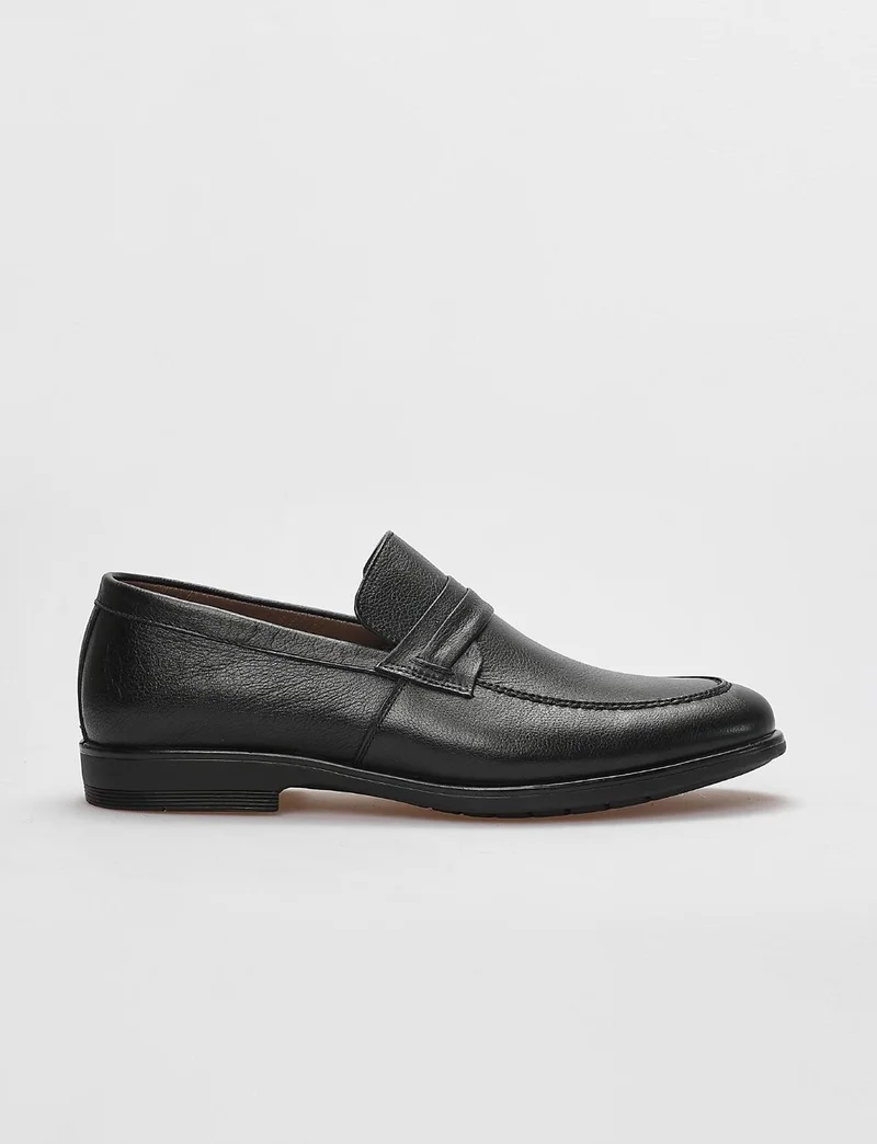 Cabani Genuine Leather Black Men's Classic Shoes