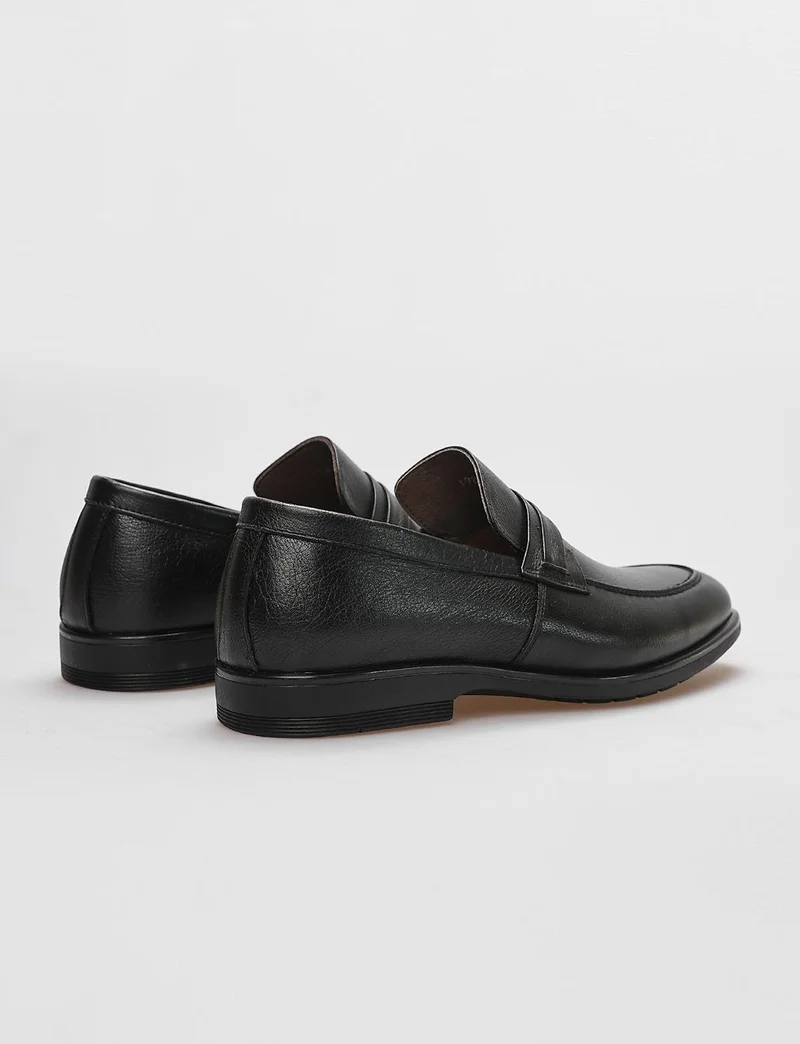 Cabani Genuine Leather Black Men's Classic Shoes