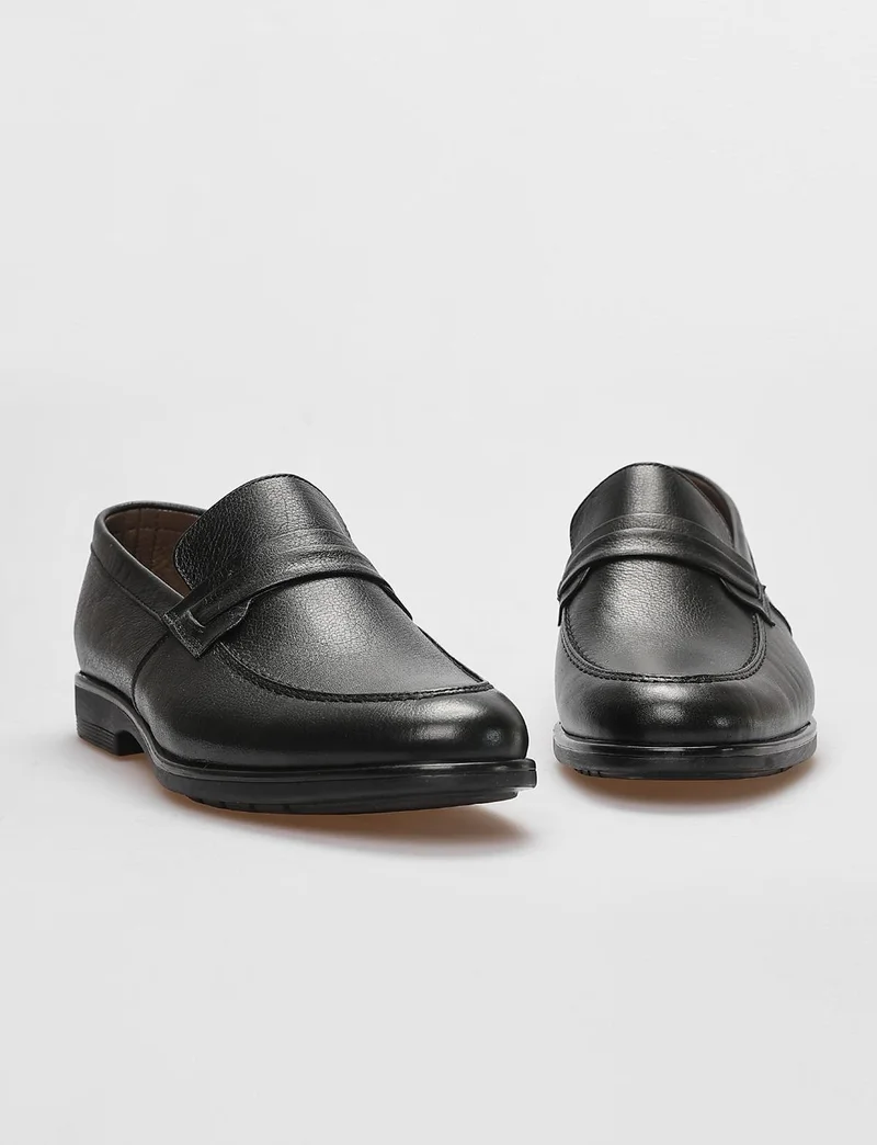 Cabani Genuine Leather Black Men's Classic Shoes