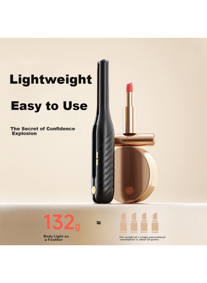 Aux Wireless Hair Straightener For Men, Short Hair Volume Booster, Rechargeable Curling Iron , Bangs Straightening Iron, Straight Hair Curling Iron, Straight Board Clip, Government Subsidy Gift For Boyfriend - Image 4