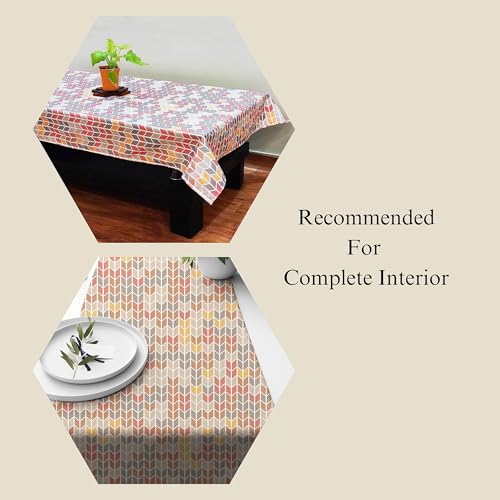BRICK HOME Geometrical Printed Poly Cotton 4 Seater Table Runner and Bed Runner ( 13 X 60 Inches with Tassel ), X-Small, Metal Grey - Image 5