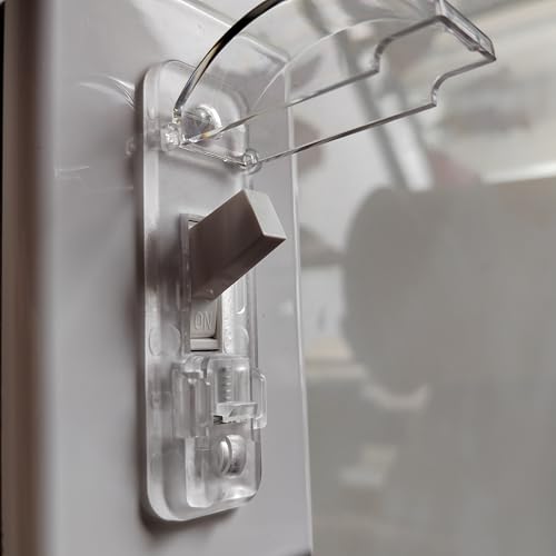 LRANFOW Light Switch Guard Cover, 2 ChildProof Wall Switch Guard Cover for Toggle Light Switch Protects Your Lights or Circuits from being Accidentally Turned On or Off - Image 2