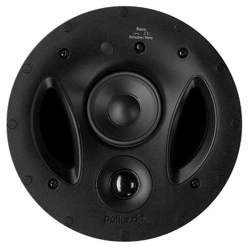 Polk Audio 70-RT 3-Way in-Ceiling Speaker (2.5” Driver, 7” Sub) - The Vanishing Series | Power Port | Paintable Grille | Dual Band-Pass Bass Ports White - Image 2