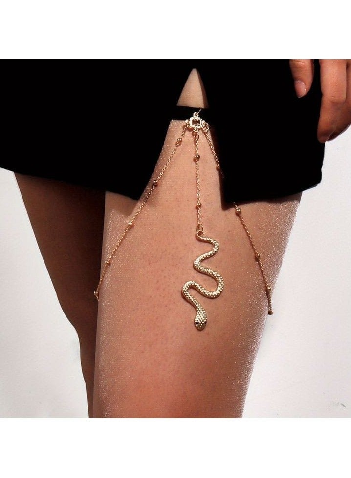 EvancyStore Handmade  Snake Anklet Gold women's accessories 