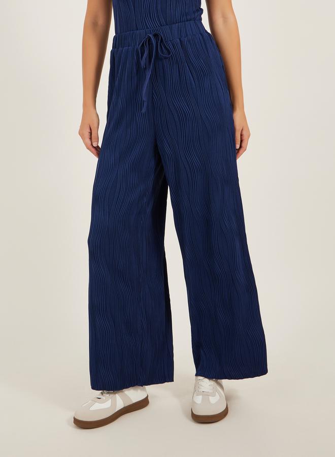 Styli Textured Short Sleeve Bodysuit and Wide Leg Pants Co-Ords  - Image 3