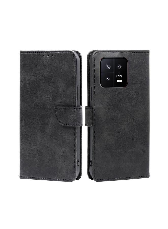 The Bros Case For Xiaomi 13 Calf Texture Buckle Flip Leather Phone Case