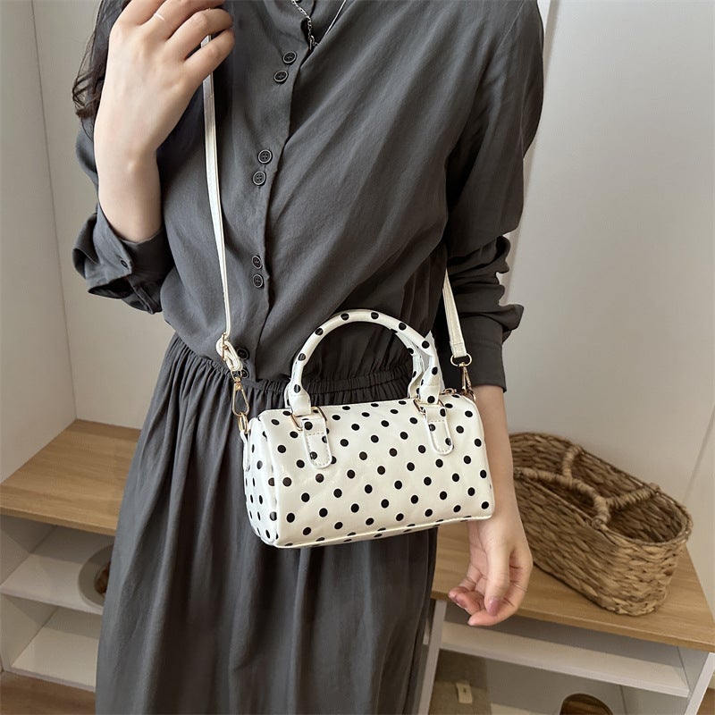 Women's Polka Dot PU Satchel Handbag - Image 5