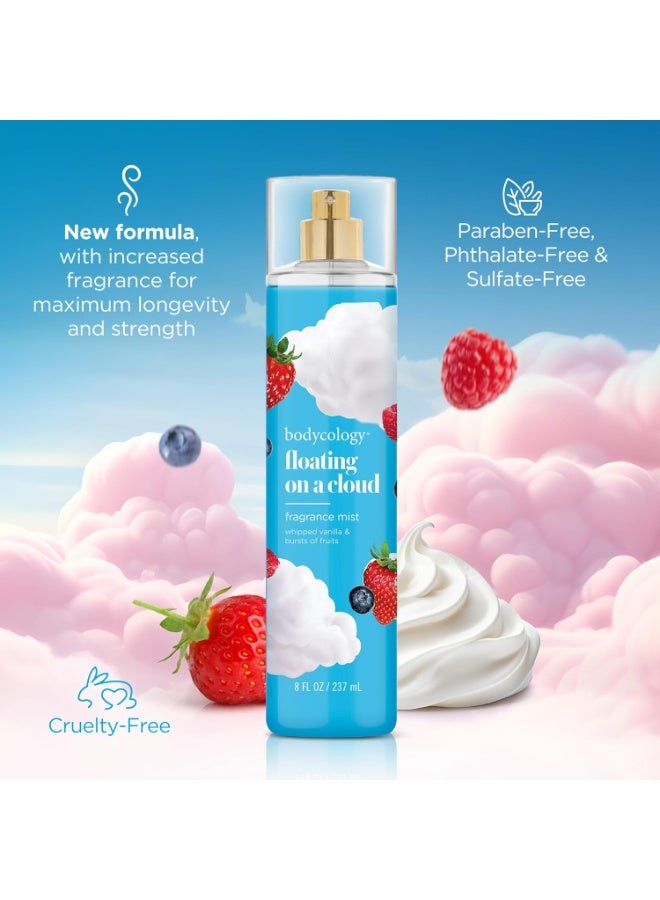 Bodycology Long-Lasting Fragrance Body Mist, Floating On A Cloud, 8 fl oz