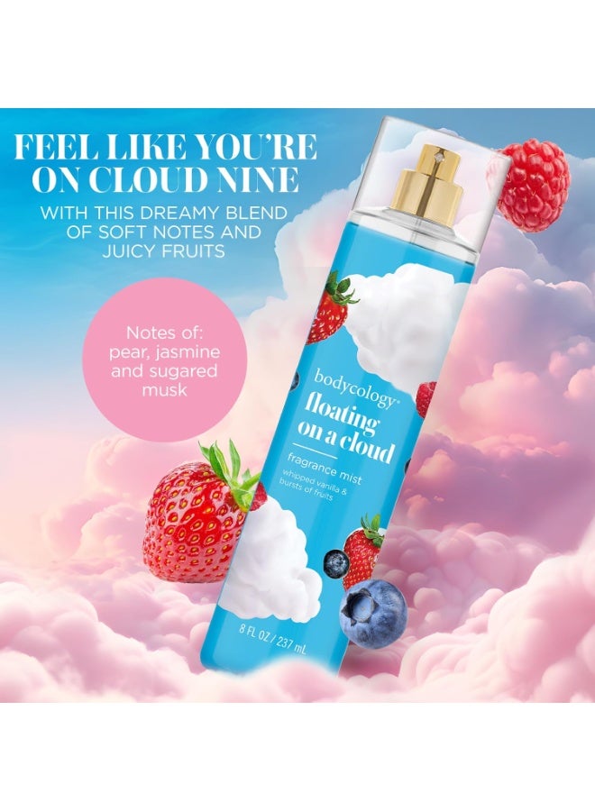 Bodycology Long-Lasting Fragrance Body Mist, Floating On A Cloud, 8 fl oz