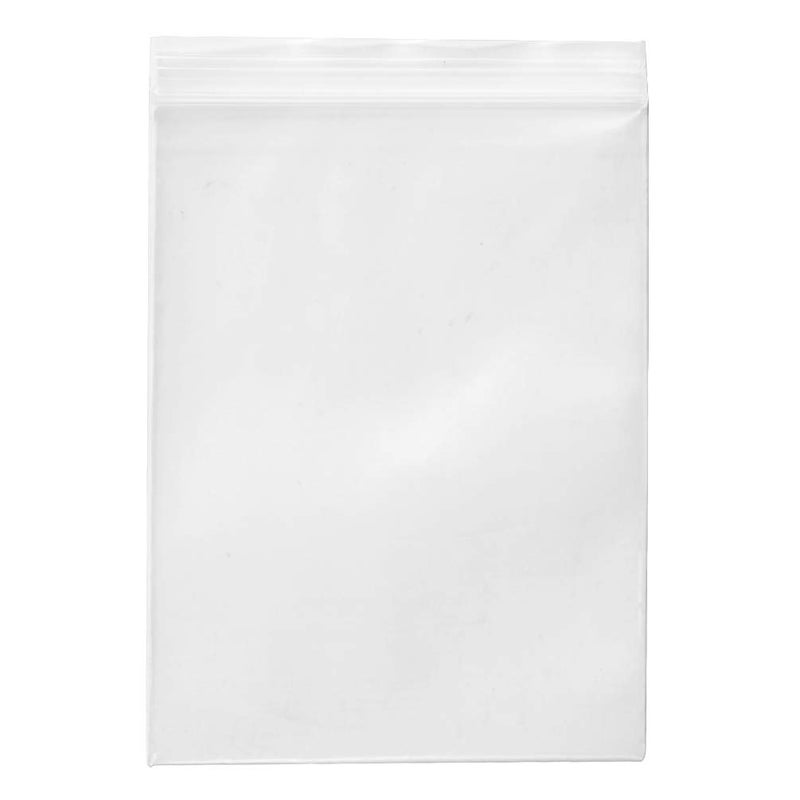 KoberrLi 5 x 7 inchs Clear Reclosable Poly Storage Plastic Bags for Candy Cookies Cards, Pack of 100