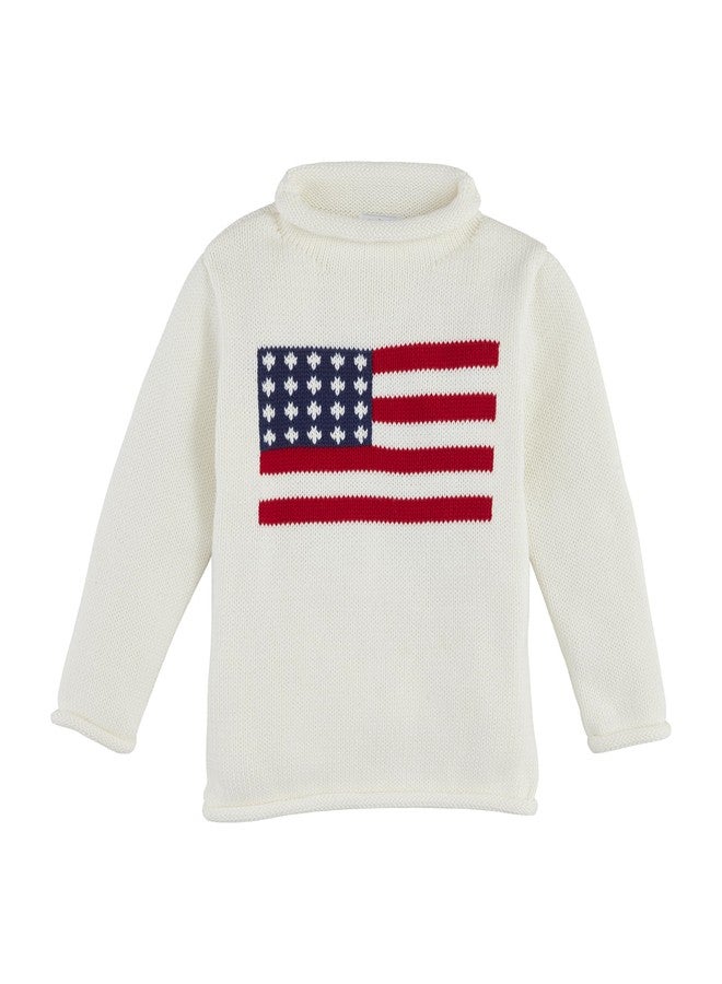 Mud Pie Children's Flag Rollneck Sweater; 12-18M - Image 1