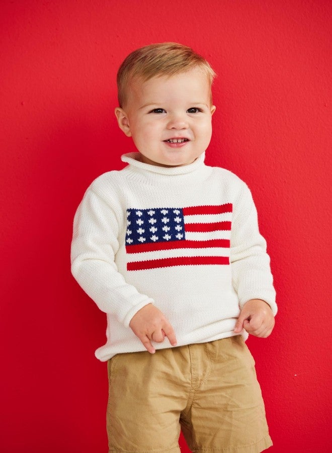 Mud Pie Children's Flag Rollneck Sweater; 12-18M - Image 2