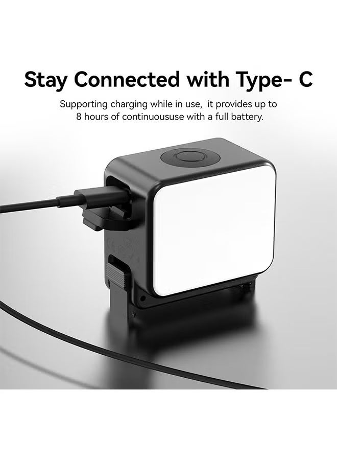 ULANZI LM18 Vlogging Light Mini LED Camera Video Light for DJI Osmo Action 3/4 Camera Cage Accessories and Ulanzi PK-06 Pocket 3 Expansion Adapter - Image 3