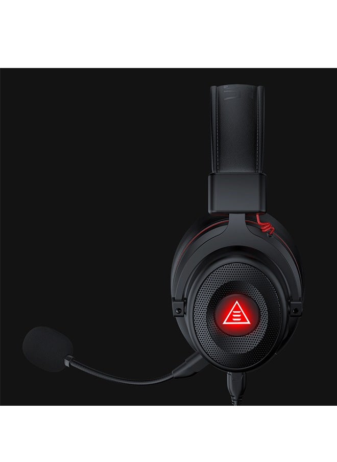 EKSA E900 Pro USB Gaming Headset-Gaming Headphones with 7.1 Surround Sound, PS4/PS5 Headset Noise Cancelling PC Headset with Mic&LED Light, Compatible with PC, PS4, PS5, Xbox One Controller, Nintendo Switch  - Image 3