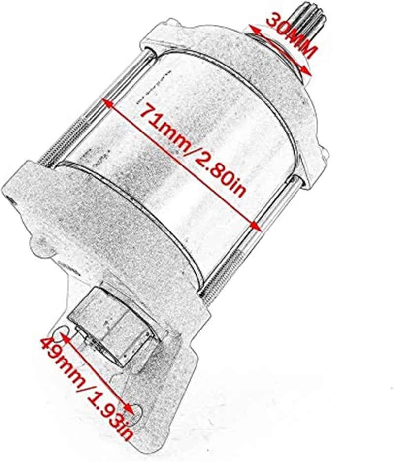 Vuzmode Motorcycle Starter Motor for YFZ450 Series - Image 3