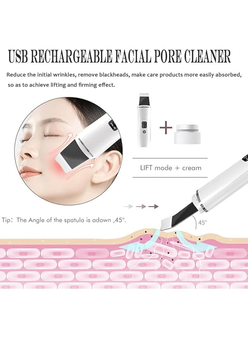 جهاز تنظيف البشرة بالموجات فوق الصوتية 4 في 1 – عملي وسهل الاستخدام لتنظيف المسام والرؤوس السوداء والعناية اليومية بالبشرة - Image 3