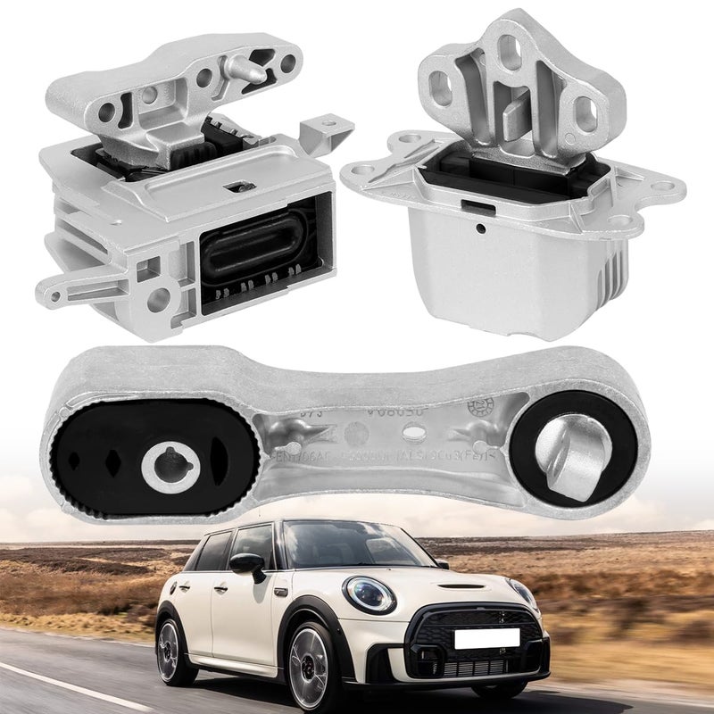 3PCS Engine Motor Mount Transmission Mount Set Compatible with Mini Cooper 20142022for Cooper Clubman 2016 2022for Cooper Countryman 20142023 15L 20LX1 1622X2 1823228i M235i 2023 20L