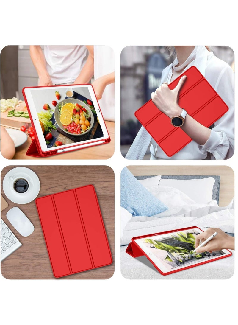 MIGOFAST iPad 9th Generation Case 2021 iPad 8th Generation Case 2020 10.2 Inch with Pencil Holder iPad 7th Gen 2019 Case with Soft Baby Skin Silicone Back Auto Wake Sleep Cover - Image 4