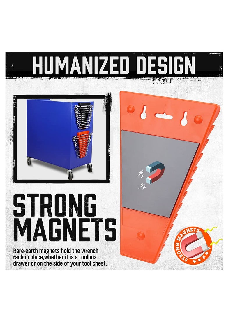 SYOSI، منظم المفاتيح المغناطيسية، حزمة من 2 تحتوي على 12 خلية لحفظ المفاتيح، أرفف تخزين مفاتيح مثبتة على الحائط - Image 5