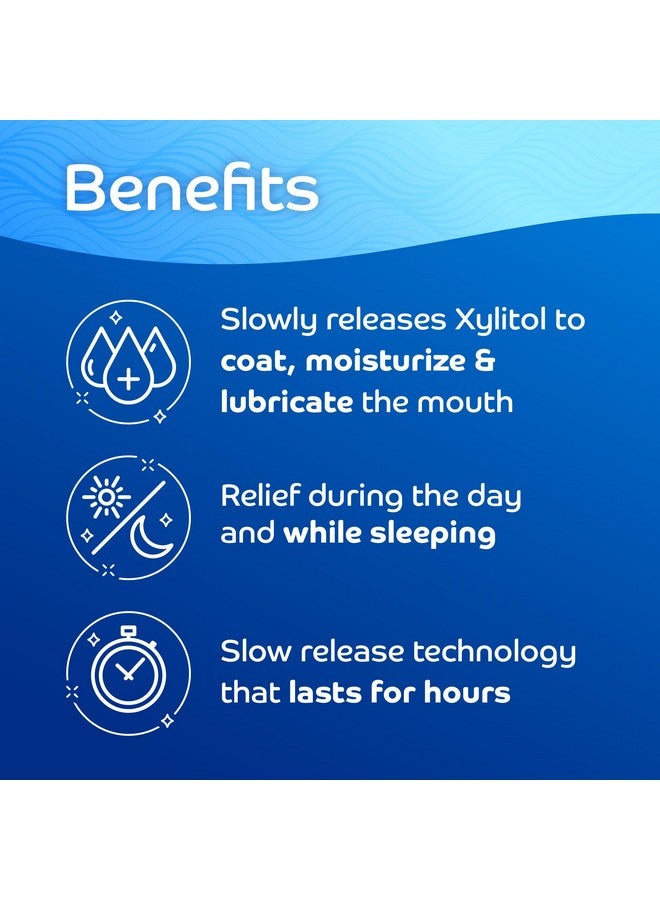 Oracoat XyliMelts Dry Mouth Relief Moisturizing Oral Adhering Discs 40 Count, Slightly-Sweet with Xylitol, for Dry Mouth, Stimulates Saliva - Image 5