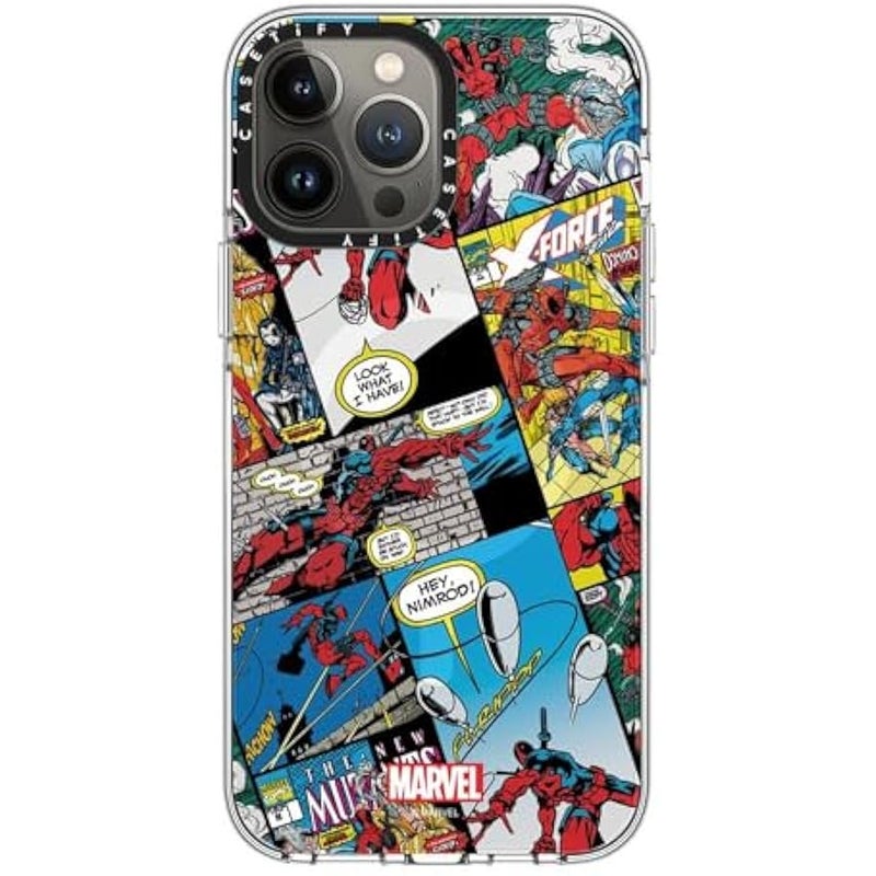 Casetify Clear iPhone 13 Pro Max Case 【Deadpool & Wolverine Co-Lab/Not Yellowing / 6.6ft Drop Protection/Magsafe】 - Comic Collage case - Clear - Image 4