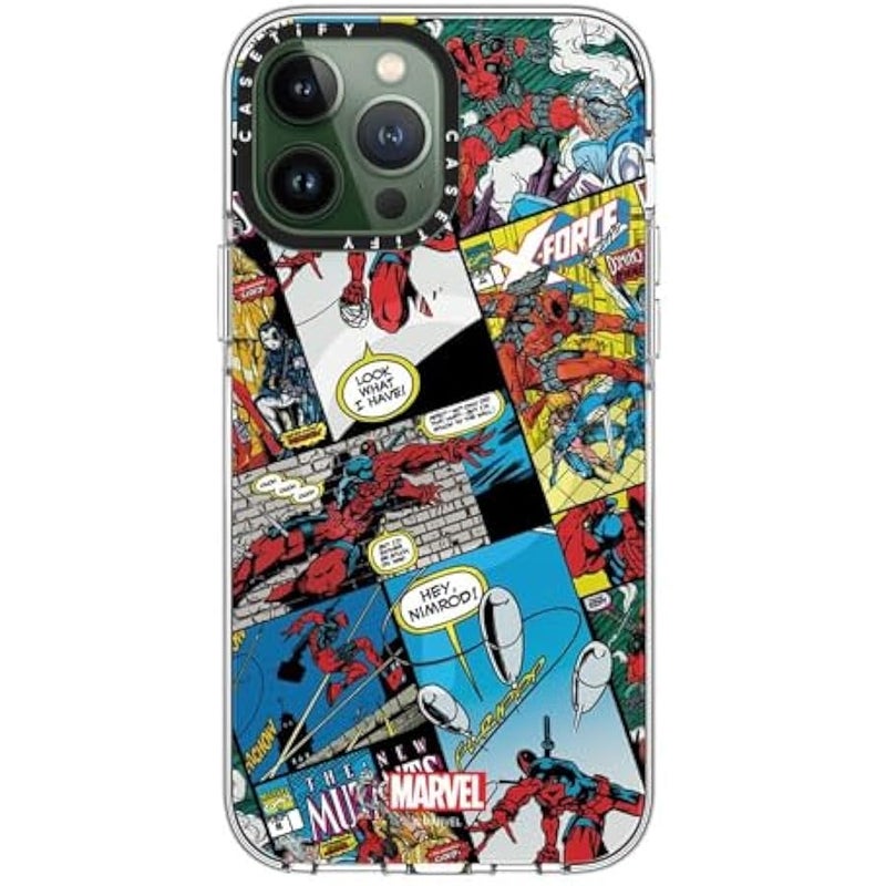 Casetify Clear iPhone 13 Pro Max Case 【Deadpool & Wolverine Co-Lab/Not Yellowing / 6.6ft Drop Protection/Magsafe】 - Comic Collage case - Clear - Image 3