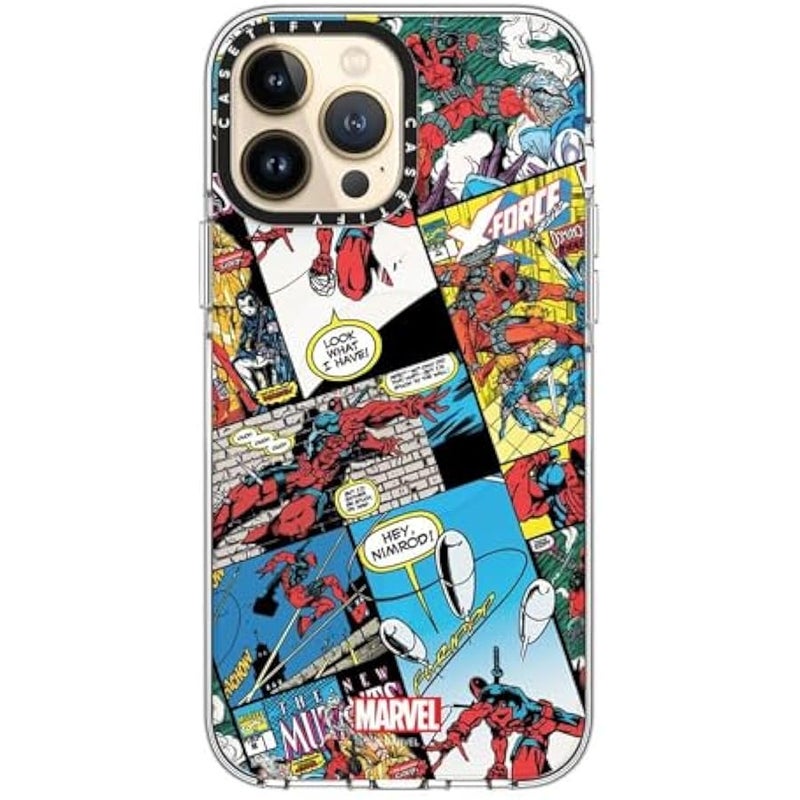 Casetify Clear iPhone 13 Pro Max Case 【Deadpool & Wolverine Co-Lab/Not Yellowing / 6.6ft Drop Protection/Magsafe】 - Comic Collage case - Clear - Image 5