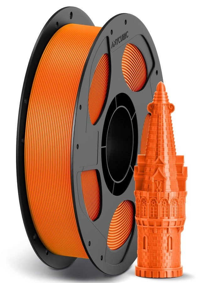 ANYCUBIC High Speed 3D Printer Filament 1.75mm, Print Up to 10X Faster, Rapid PLA Filament with High Prints Quality, Dimensional Accuracy +/- 0.02mm, 1KG Reusable Spool, Vibrant Orange - Image 1